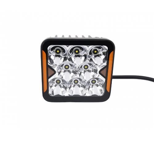 Светодиодная фара StarLight SL-W0240S квадратная, дальний свет WHITE + DRL 40W 4800Lm 5700K 12/24V