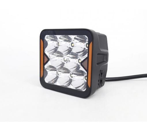 Светодиодная фара StarLight SL-W0240S квадратная, дальний свет WHITE + DRL 40W 4800Lm 5700K 12/24V