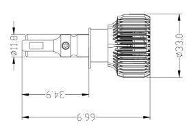 Светодиодные лампы Prime-X R Pro Н1 (5000K) (2 шт)