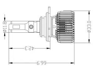 Світлодіодні лампи Prime-X R Pro 9012(HIR2) (5000K) (2 шт)