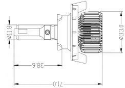 Светодиодные лампы Prime-X R Pro Н13 (5000K) (2 шт)