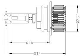 Светодиодные лампы Prime-X R Pro 9004 (5000K) (2 шт)