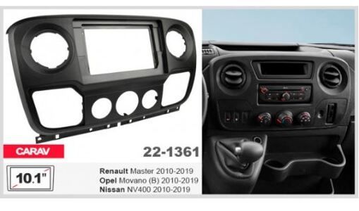 Рамка переходная Carav 22-1361 Opel, Nissan, Renault