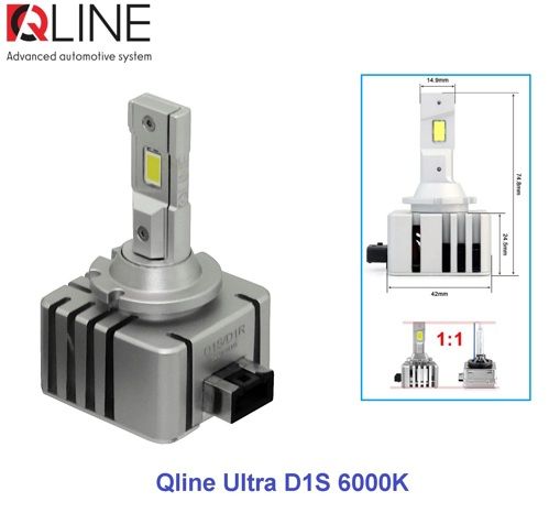 Лампы светодиодные Qline Ultra D1S 6000K (2шт) УЦЕНКА