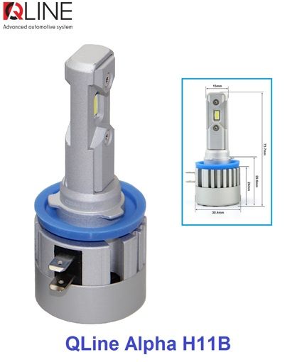 Лампи світлодіодні Qline Alpha H11B 6000K (2шт)