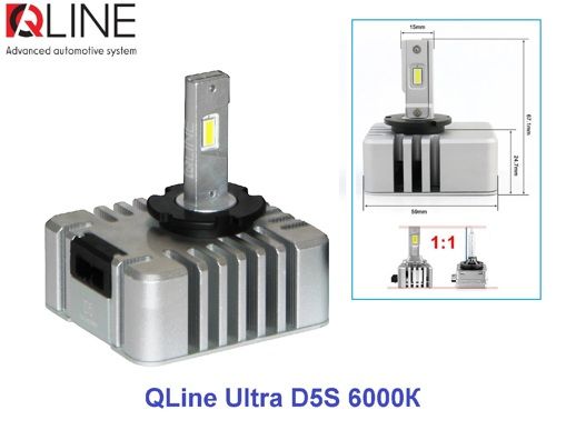 Лампы светодиодные Qline Ultra D5S 6000K (2шт)