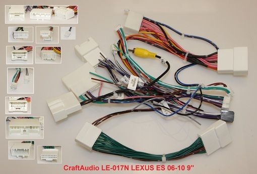 Рамка перехідна з проводкою CraftAudio LE-017N LEXUS ES 06-10 9&quot;