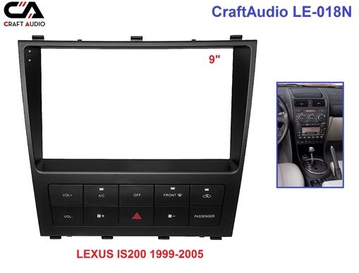 Рамка переходная с проводкой CraftAudio LE-018N LEXUS IS200 99-05 9&quot;