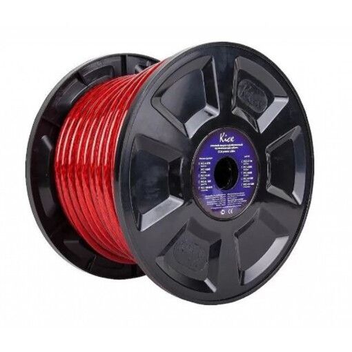 Кабель силовий Kicx PCC-430RS (4Ga, червоний) (метр)