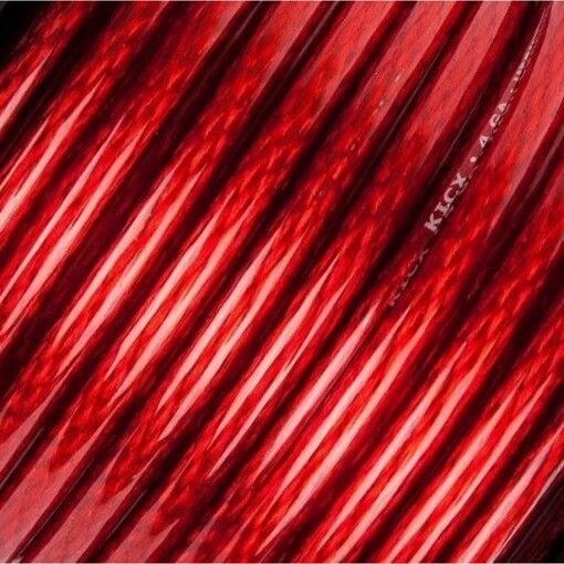 Кабель силовий Kicx PCC-430RS (4Ga, червоний) (метр)