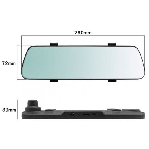 Дзеркало накладка заднього виду з Full HD реєстратором Aspiring MAXI 2 SpeedCam