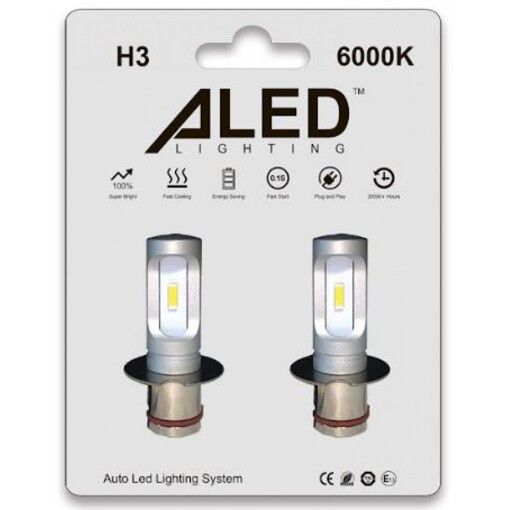 Лампы светодиодные ALed H3 6000K 13W H3A01 (2шт)