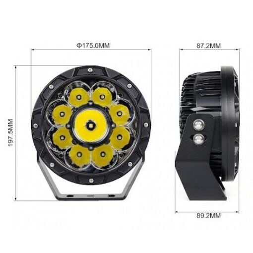 Светодиодная фара дальнего света Aled 6I6310 60W 6000K (2шт.)