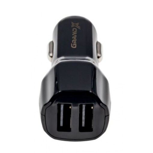 Зарядное устройство Grand-X CH-26 (2,1A, 12-24V, Black 2USB 5V/2.1A)