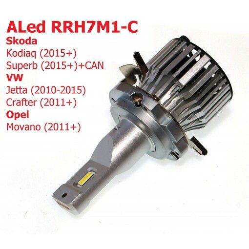 Світлодіодні лампи ALed RR H7 6000K 26W RRH7M1-C Skoda/VW/Opel (2шт)