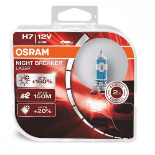 Лампа галогенная OSRAM 64210NB H7 Night Breaker LASER NB +200% 55W 12V PX26d HardDuopet