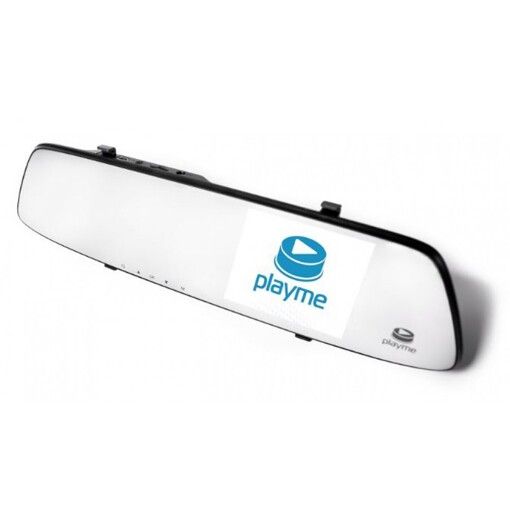 Зеркало заднего вида с 2-х канальным HD видеорегистратором Playme Elva