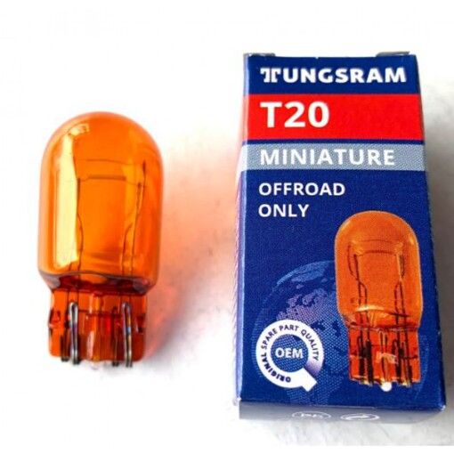Лампа накаливания TUNGSRAM WY21/5W 21W 12V Standart 12V (оранж)  TU7443NA.1K