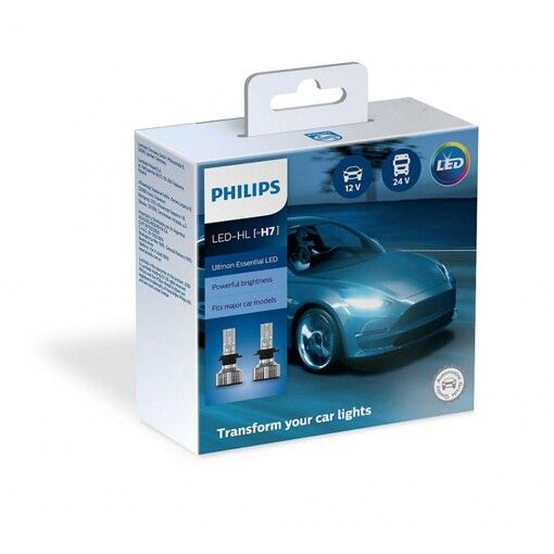 Лампи світлодіодні PHILIPS 11972UE2X2 H7 20W 12-24V Ultinon Essential G2 6500K