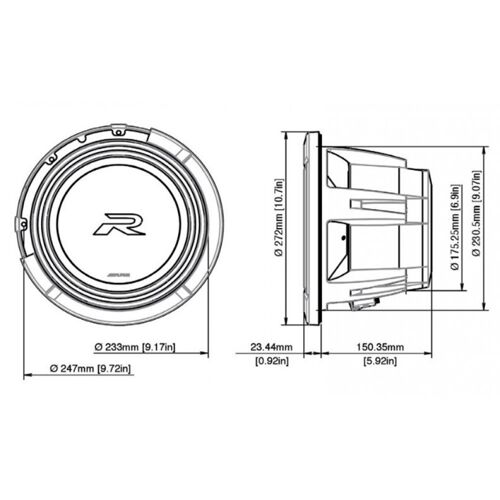 Сабвуфер Alpine R2-W10D2
