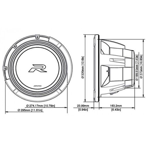 Сабвуфер Alpine R2-W12D2