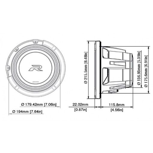 Сабвуфер Alpine R2-W8D2