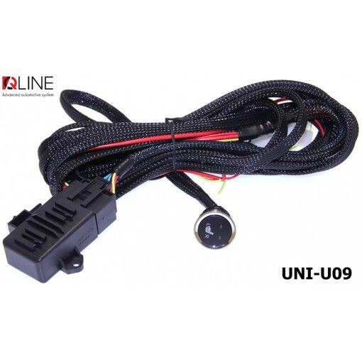 Кнопка подогрева сидений QLine Fiber UNI-U09 (на 2 сидения)