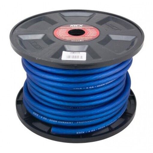 Кабель силовий Kicx PCC-430BS (4Ga, синій) (метр)