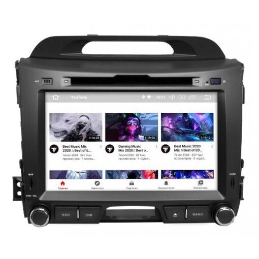 Штатна магнітола Gazer CM6008-SL Kia Sportage (SL) (2010-2015)