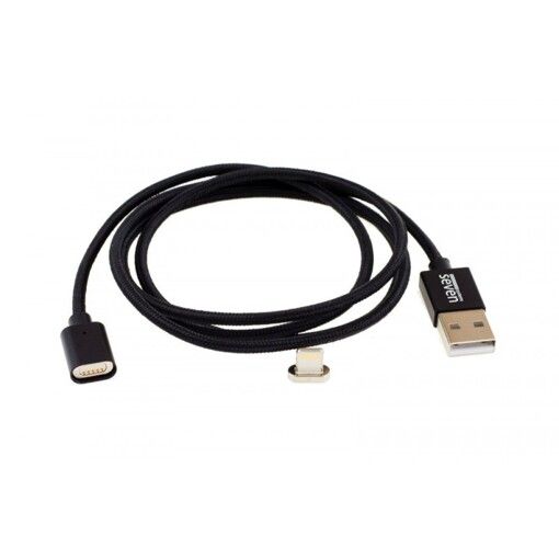 Магнітний кабель SEVEN Systems MC2 Lightning black