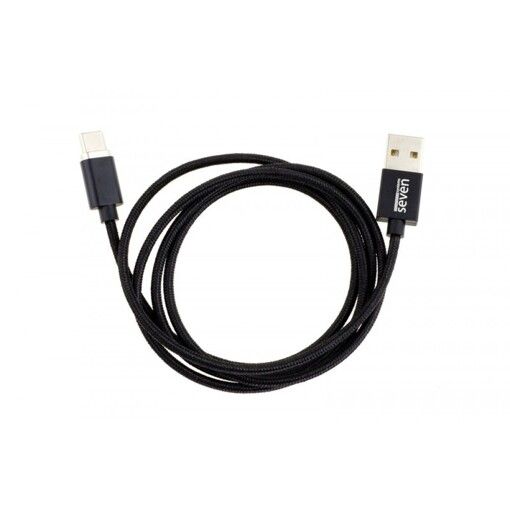 Магнітний кабель SEVEN Systems MC2 Type-C, black