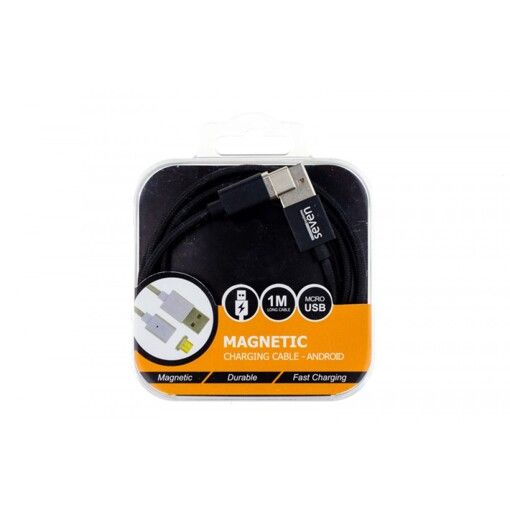 Магнітний кабель SEVEN Systems MC2 Type-C, black