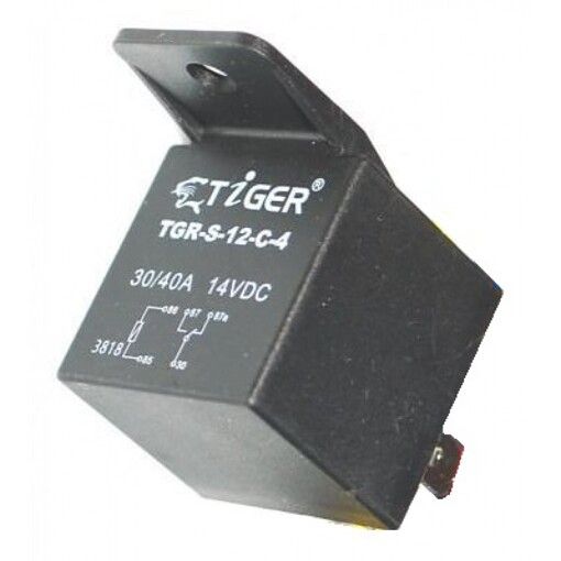 Реле Tiger TGR-S-12-C-4 40А без колодки