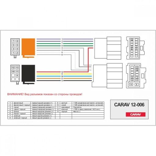 Перехідник Авто-ІSO Carav 12-006 Chevrolet