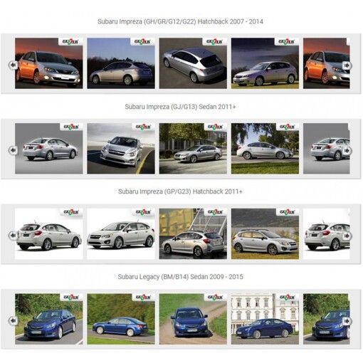 Крепление к камере заднего вида Gazer CAFG110 Subaru XV (GP) (11-17), Legacy (BN) (14-19), Impreza (GR) (07-11), Outback (BS) (14-21), Forester (SH) (08-12)