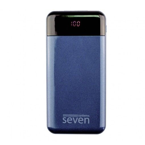 Зарядний пристрій SEVEN P7 10000 mAh Type-C DARK BLUE