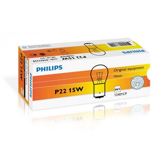 Лампа розжарювання Philips Stop P22, 10шт/картон 12401CP