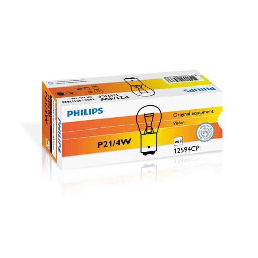 Лампа розжарювання Philips P21/4W, 10шт/картон 12594CP