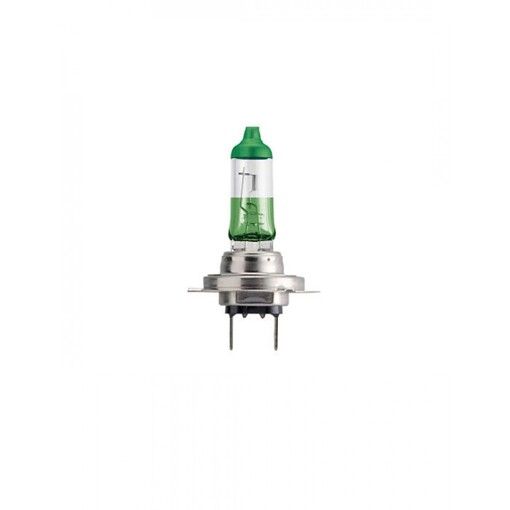 Лампа галогенна Philips H7 ColorVision Green, 3350K, 2шт/блістер 12972CVPGS2