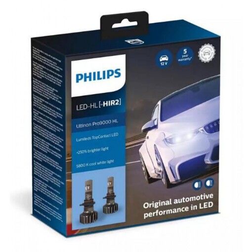 Лампы светодиодные PHILIPS HIR2 11012U90CWX2 LED Ultinon Pro9000 +250%