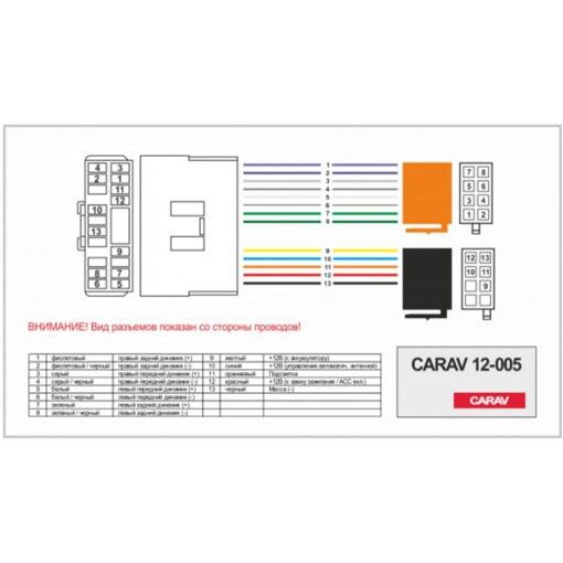 Перехідник Авто-ІSO Carav 12-005 Daewoo, Chevrolet, SsangYong