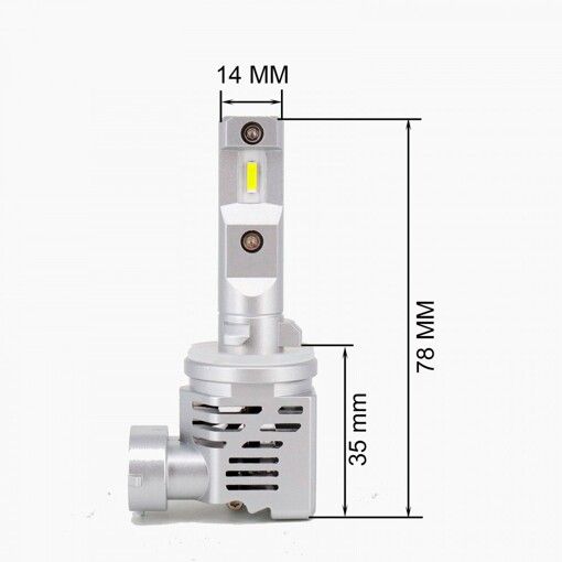 Лампи світлодіодні Prime-X MINI H27 5000K (2 шт)