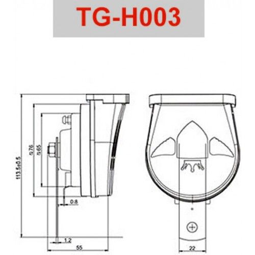 Звуковий сигнал TIGER HORN TG-H003