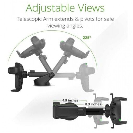 Автокрепление для смартфона iOttie Easy One Touch Wireless 2 Dash/Windshield Mount (HLCRIO142)