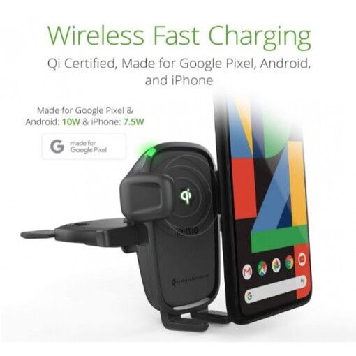 Автокрепление для смартфона iOttie Easy One Touch Wireless 2 Air Vent/CD Mount (HLCRIO143)