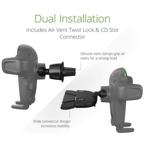 Автокрепление для смартфона iOttie Easy One Touch Wireless 2 Air Vent/CD Mount (HLCRIO143)