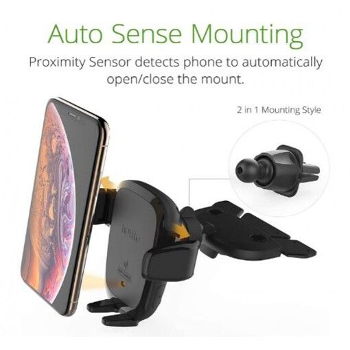 Автокріплення для смартфону iOttie AutoSense Automatic Wireless Charging CD/Air Vent Mount HLCRIO164