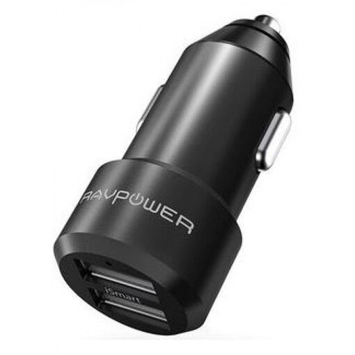 Зарядное устройство RAVPower 24W 4.8A with iSmart 2.0 Charging Tech черное (RP-VC006BK)