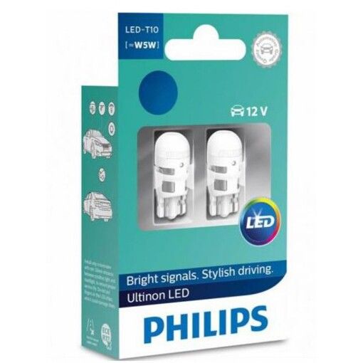 Габарит LED Philips Ultinon T10-W5W LED 4000K 12V 11961ULW4X2