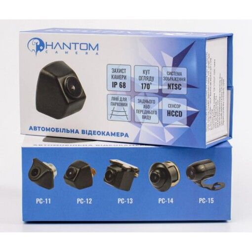 Камера заднього/переднього Phantom PC-12 універсальна